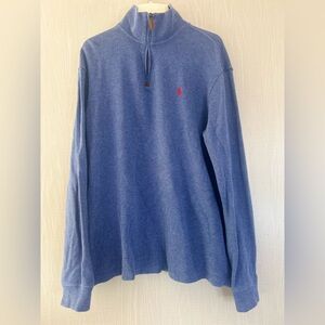 Polo Ralph Lauren Classic Blue Zip-Up Sweater